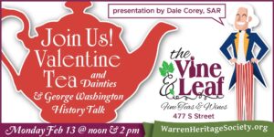 Join Us – Valentines Day & George Washington 