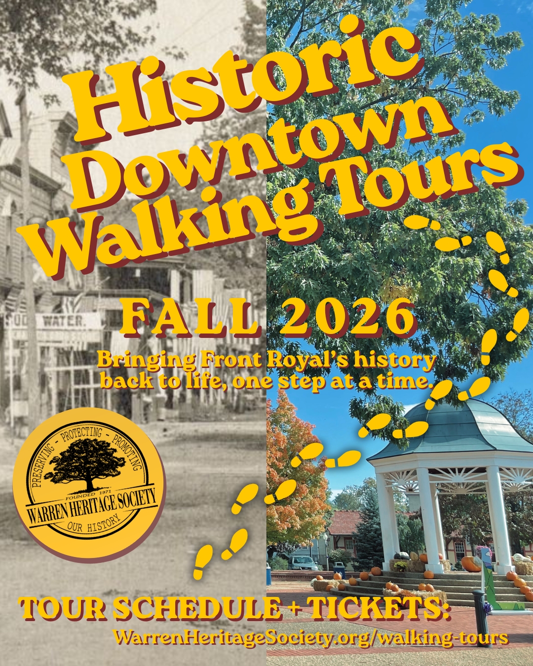 Historic Walking Tours in the heart of downtown Front Royal. Sponsored by the Warren Heritage Society.
